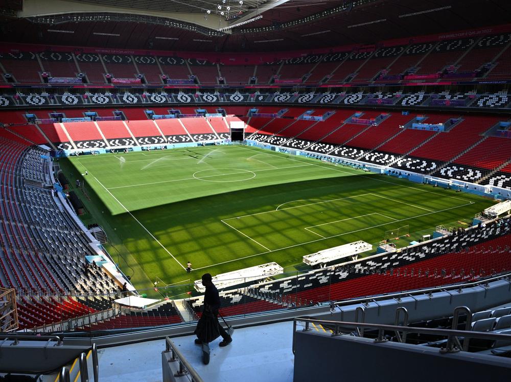 Al-Bayt Stadium in al-Khor hosts the opening game of the 2022 World Cup between host country Qatar and Ecuador.