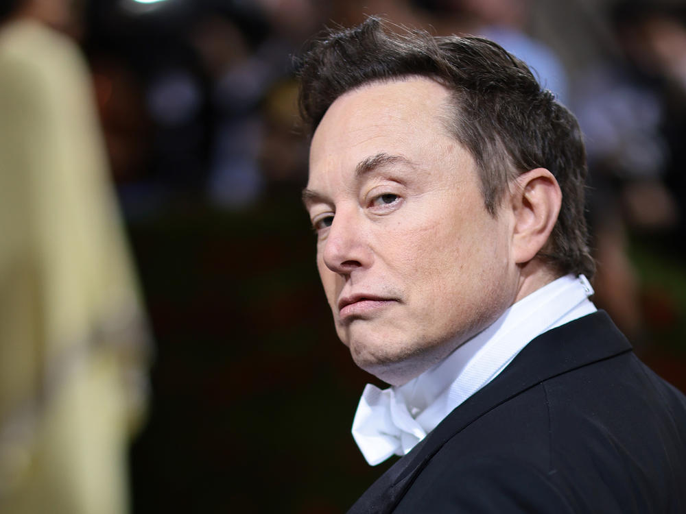 Twitter's new owner Elon Musk at the 2022 Met Gala in New York City in May.