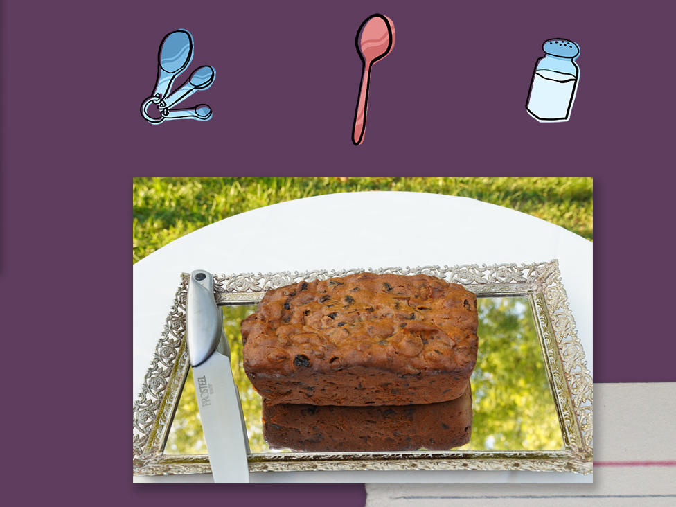 When Ellie King and her husband were married, they had Grandma Phoebe's fruitcake as their wedding cake.
