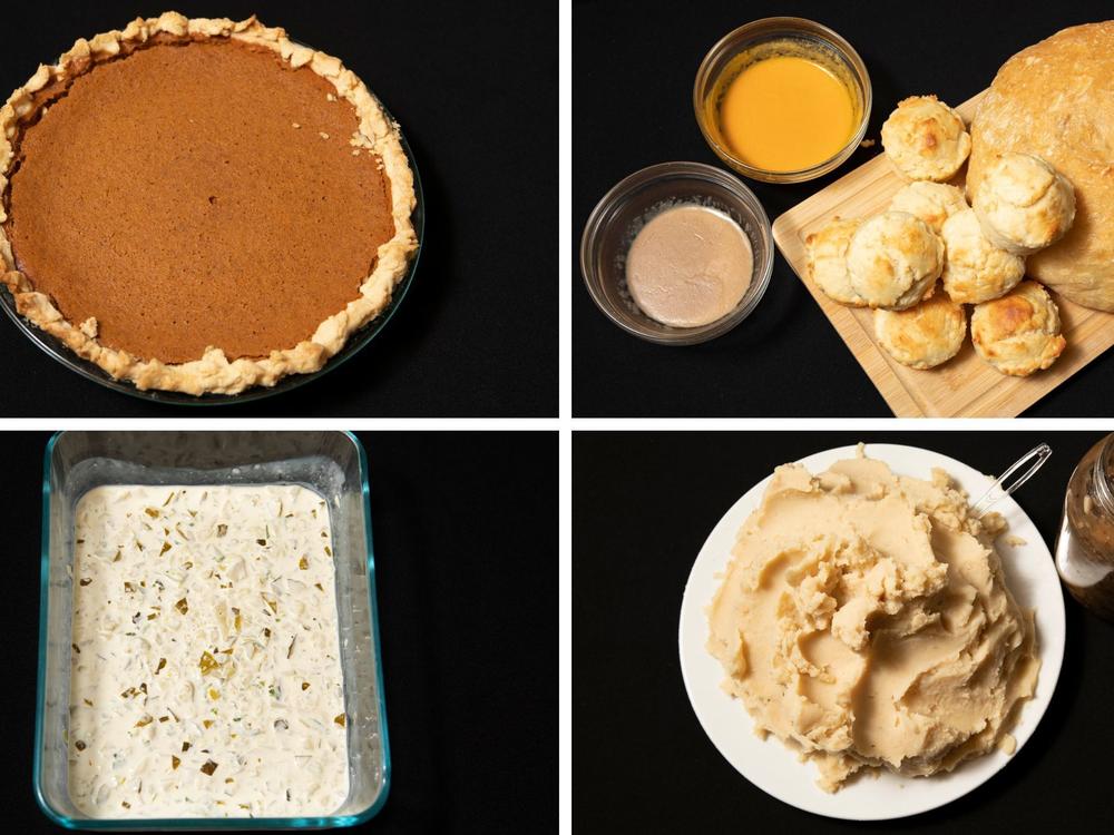 Due to high inflation this year, NPR's Business desk shares cheaper dishes to substitute for Thanksgiving stables.