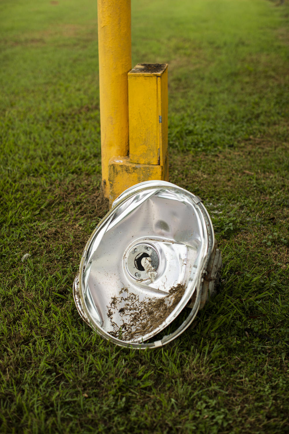 After Hurricane Maria destroyed it in 2017, the ballpark's broken lighting system had been a main impediment to forming a baseball and softball Little League in the neighborhood. The darkness had made evening practice impossible.