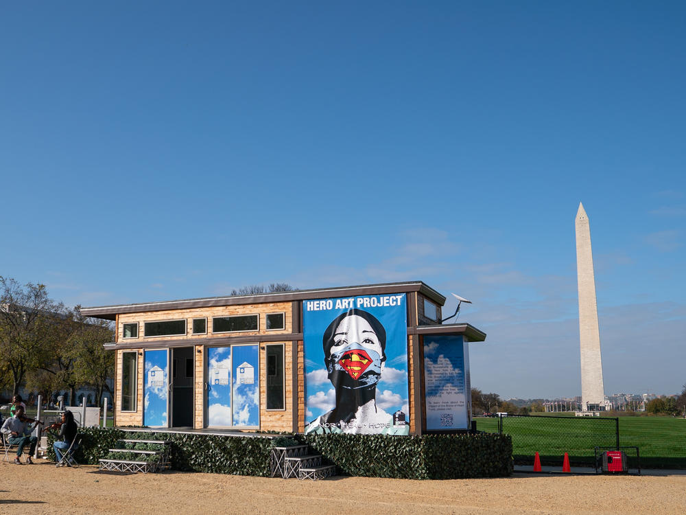The exhibit will remain on the National Mall until Nov. 28, before traveling to other parts of the U.S.