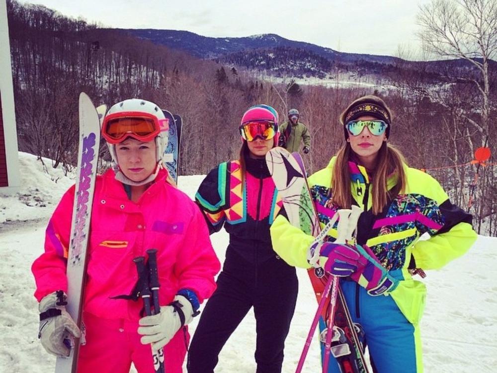 Arik Colbath hosts an '80s-themed ski weekend every year. Guests are strongly encouraged to wear their best vintage snow gear.