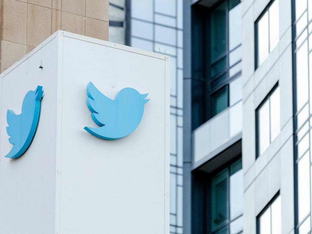 The outside of Twitter's headquarters in San Francisco last month. The upheaval at the influential social media company threatens to make political violence worse around the world, according to human rights activists.