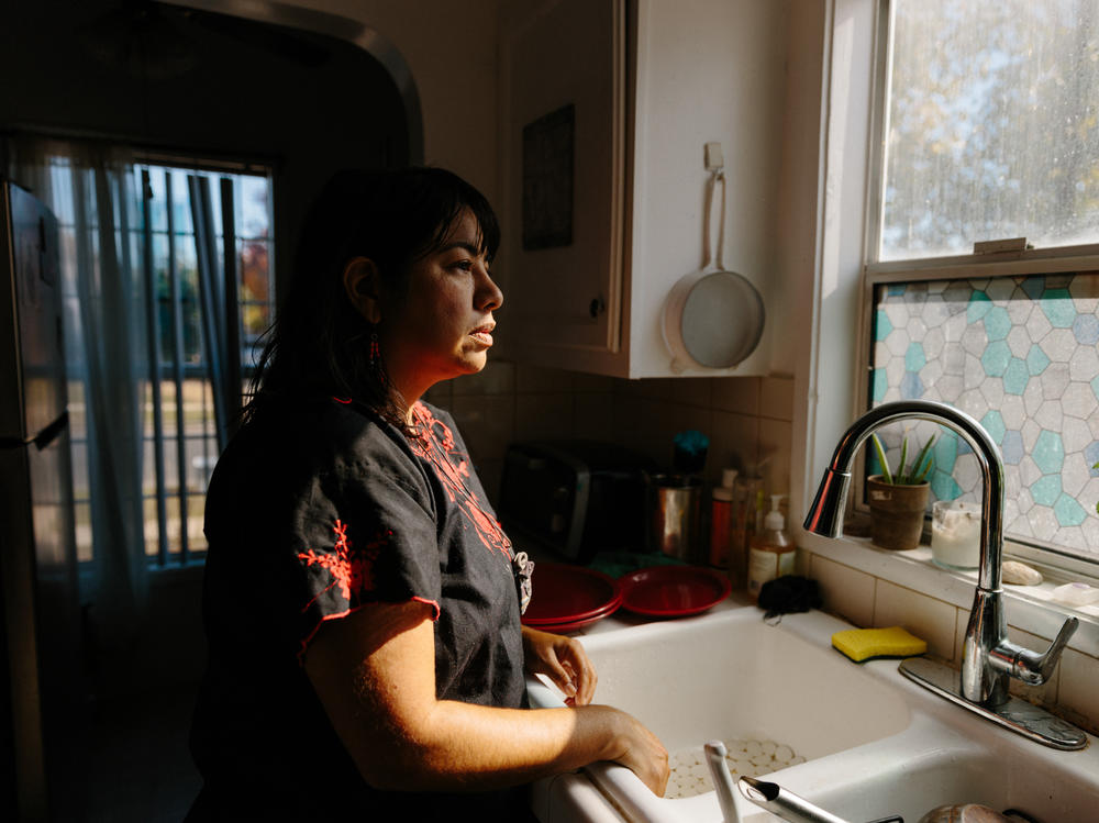 Martha Escudero in the kitchen of her home in the El Sereno neighborhood of Los Angeles, Calif. on Nov. 20, 2022.
