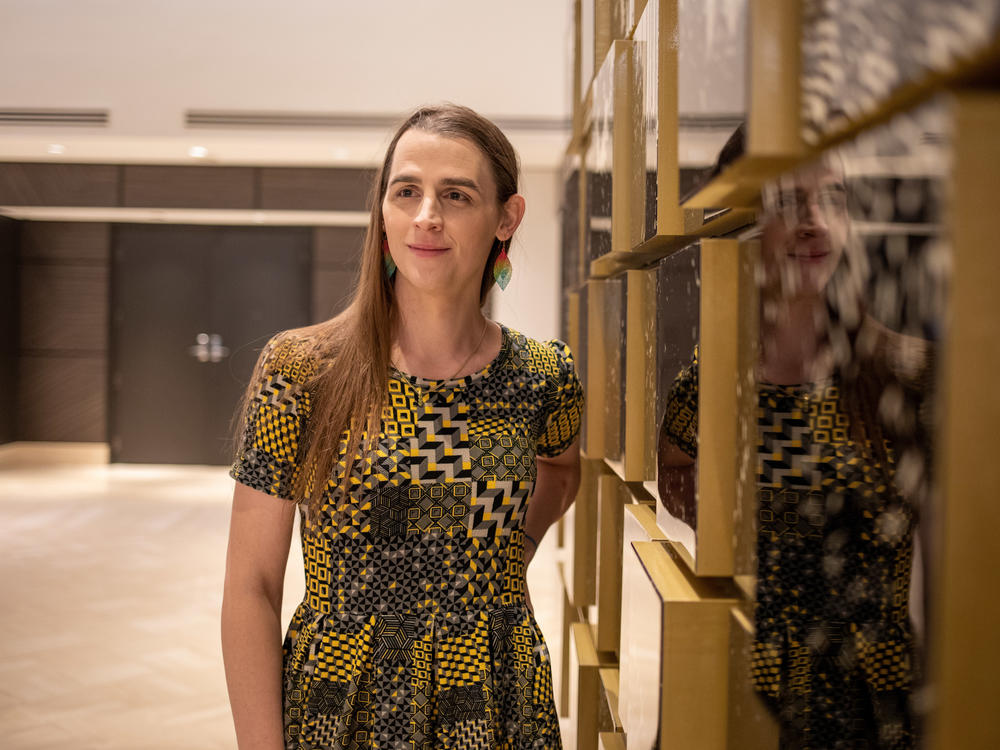 Zooey Zephyr, state Rep.-elect for the 100th district of the Montana House of Representatives, is the first openly trans woman to be elected in the state legislature. Zephyr poses for a portrait at the JW Marriott Hotel in Washington D.C., on Dec. 2, 2022.