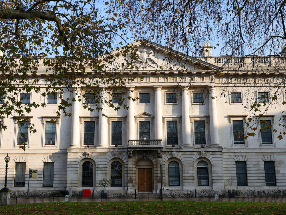 The Royal Mint Court office complex, bought by the Chinese government for 255 million pounds ($311 million) in May 2018, in London, on Friday. China's controversial plan to build a new embassy on the site near the Tower of London was rejected in a Tower Hamlets council meeting on Thursday.