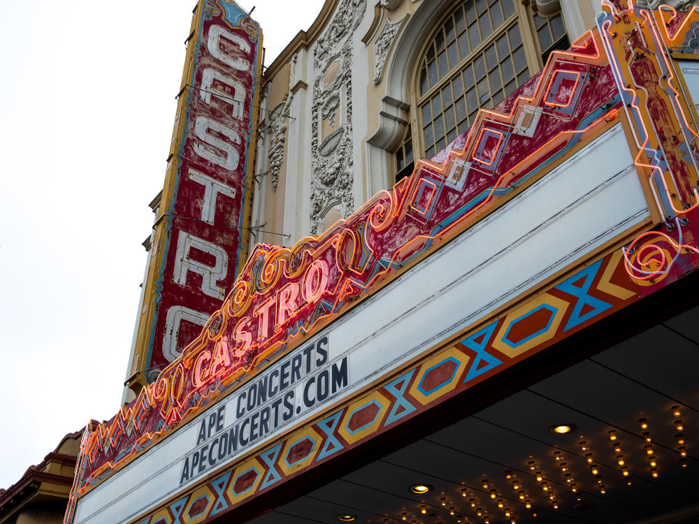Exterior of the Castro Theatre in San Francisco. Live concert and comedy company, Another Planet Entertainment (APE), recently took over the historic movie theater's lease.