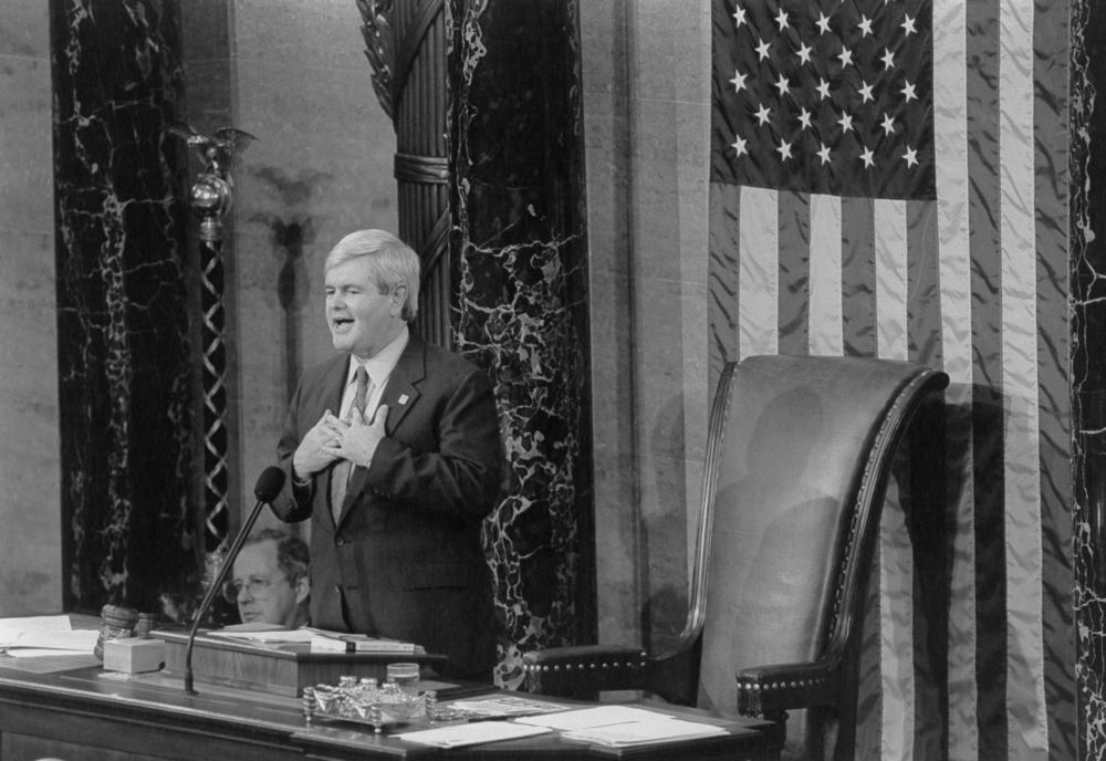House Speaker Newt Gingrich, R-Ga. on Jan. 4, 1995.