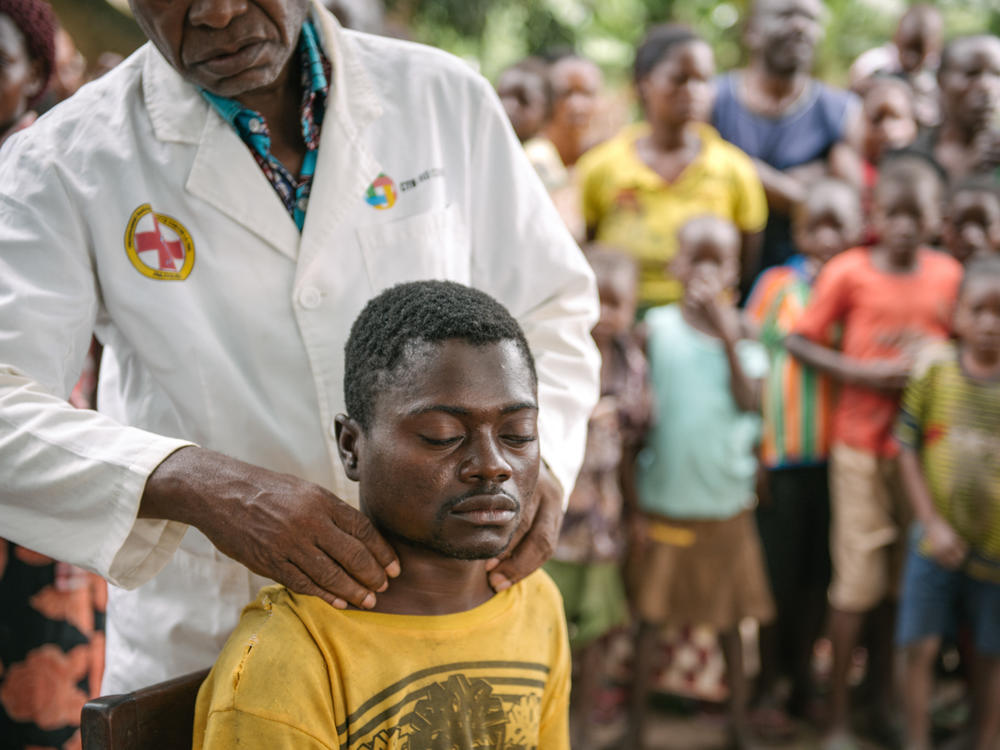 Alexis Mukwedi tested positive for sleeping sickness during a two-day mobile screening in the Democratic Republic of the Congo. He had complained about nervous tics and fatigue.