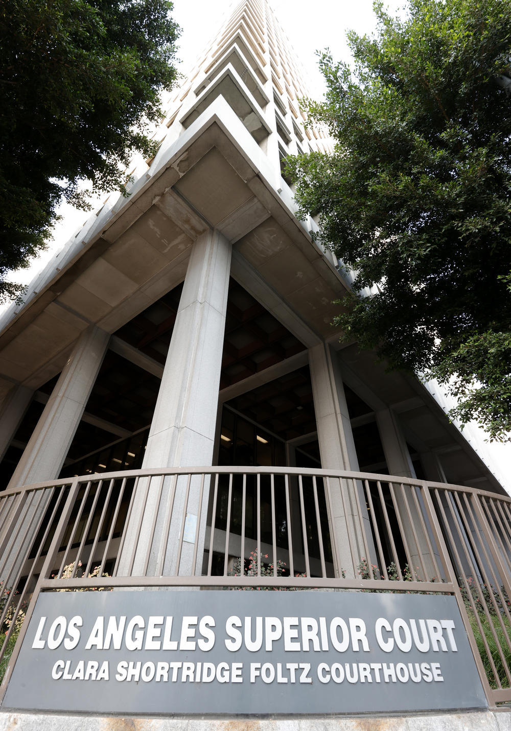 A general view of Clara Shortridge Foltz Criminal Justice Center for Weinstein's trial in Los Angeles.