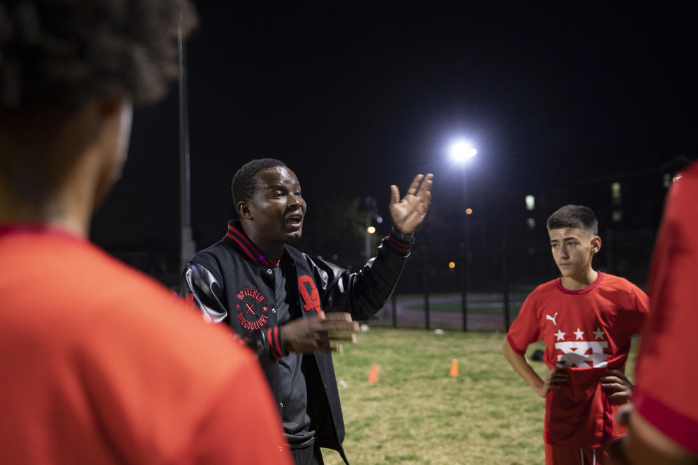 DCXI's Coach Hedji says they schedule practices in the evenings so that parents who work can bring their kids. He says some clubs, 