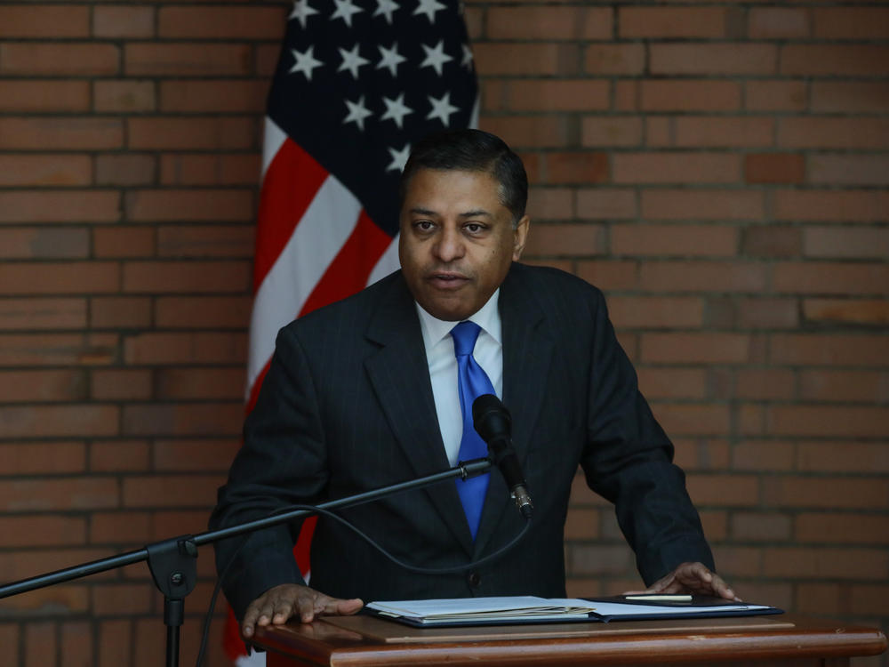 Director of the White House Office of National Drug Control Policy Dr. Rahul Gupta, shown at an event in August 2022, says the new opioid overdose tracking system could save 