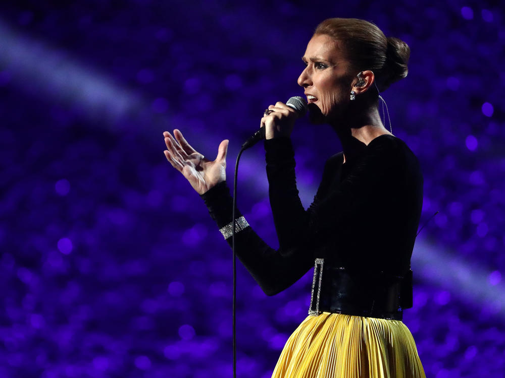 Céline Dion performing in 2019, the year her world tour was original scheduled to begin. It has since been delayed repeatedly, first due to the pandemic and then because of muscle spasms that have now been diagnosed as stiff-person syndrome.