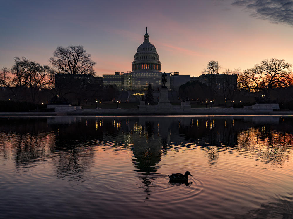 The U.S. Capitol is seen in Washington, D.C., early Dec. 14, 2022.