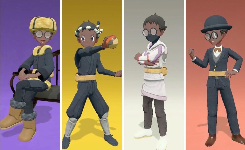 An array of clothing options available in 2022's <em>Pokémon Legends: Arceus.</em>
