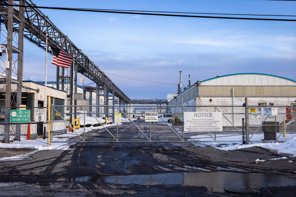 The Goodyear plant in Niagara Falls, N.Y., last month.