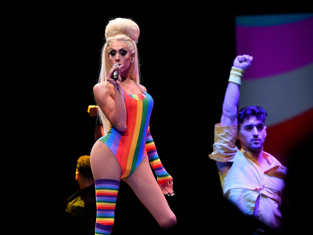 Alaska Thunderf***, shown here performing at Barclays Center in Brooklyn, N.Y., in 2019, says she's added new security measures to her current tour in the wake of the shooting at Club Q.
