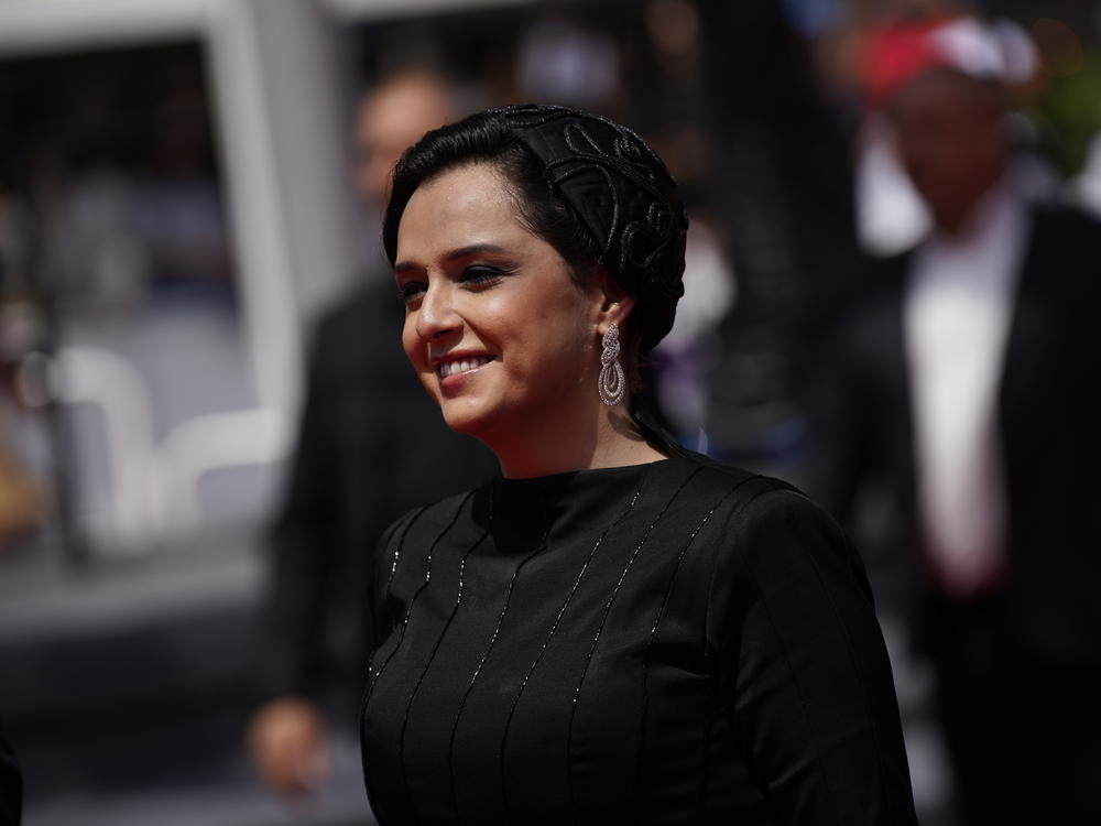 Taraneh Alidoosti arrives for a movie premiere at the Cannes film festival in southern France on May 25. Iranian authorities arrested Alidoosti, one of the country's most famous actresses, on charges of spreading falsehoods about nationwide protests, state media said Saturday.