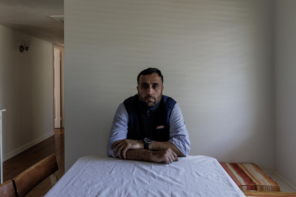 Col. Salim Faqiri, 32, poses for a photo after an interview in Phoenix, on Dec. 8, 2022.