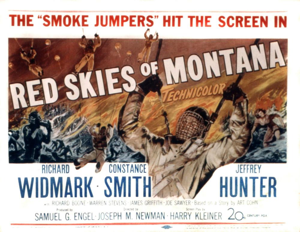 Red Skies Of Montana, lobbycard, 1952.