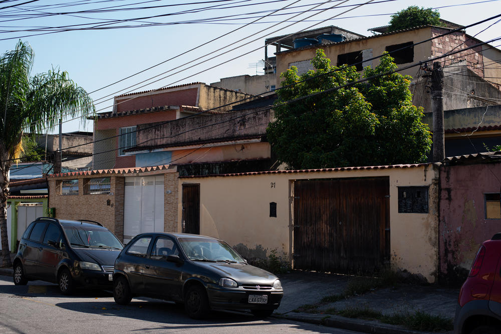 Anitta's grandparents' house (center), where she grew up, in the neighborhood of Honório Gurgel, Rio de Janeiro, on Dec. 9.