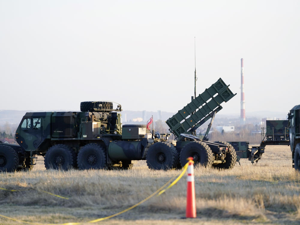A Patriot missile launcher seen in Poland in March.