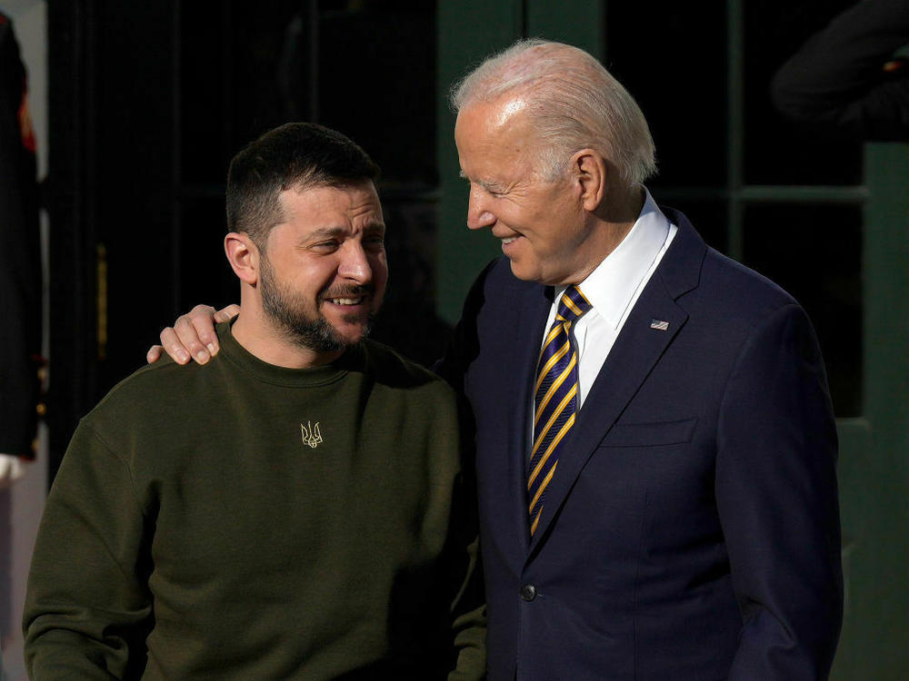 President Biden welcomes President of Ukraine Volodymyr Zelenskyy to the White House on Wednesday.