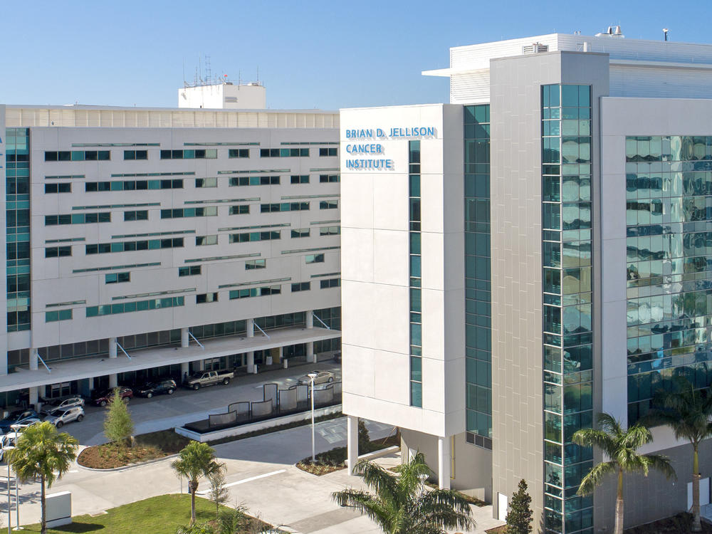 Sarasota Memorial Hospital's campus in Sarasota, Fla. Three newly-elected members of the public hospital's board are so-called 