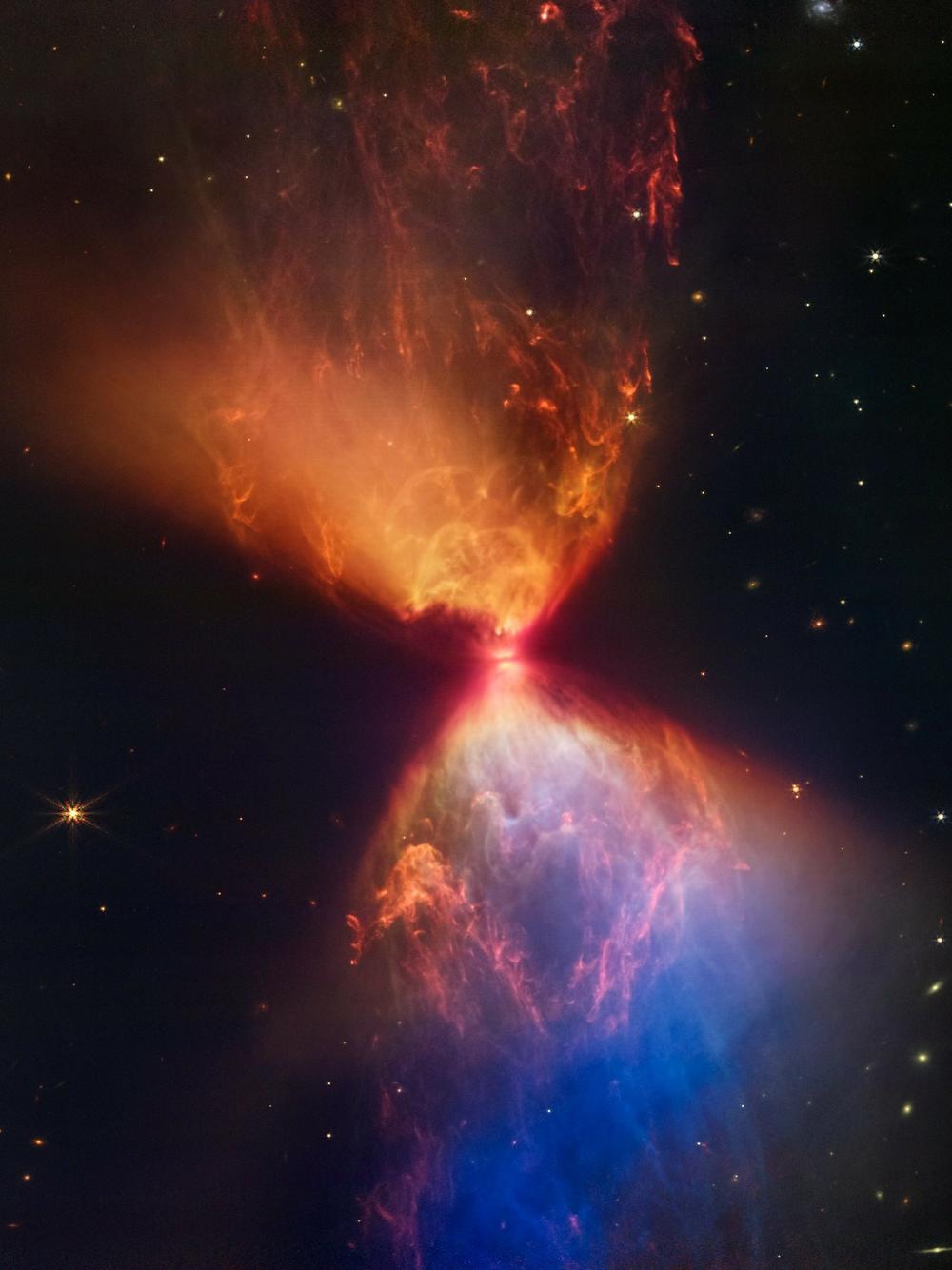 Webb captures the image of a protostar, the very beginning of a new star. The 