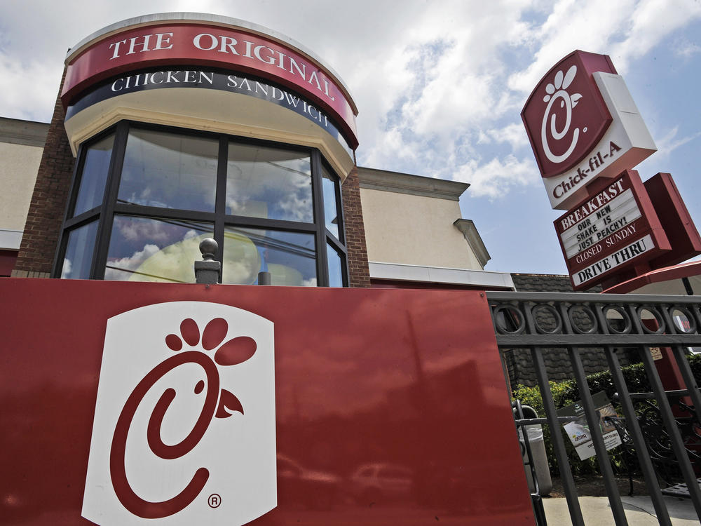 This July 19, 2012, file photo shows a Chick-fil-A fast food restaurant in Atlanta.