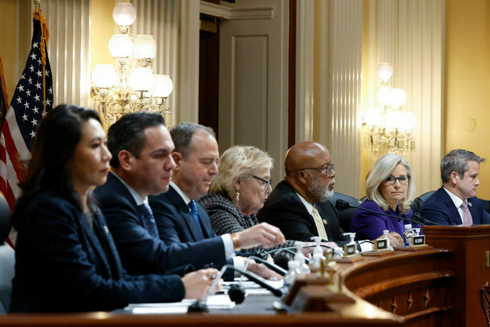 Members of the House Select Committee to Investigate the January 6 Attack on the U.S. Capitol hold its last public meeting on Capitol Hill on Monday.