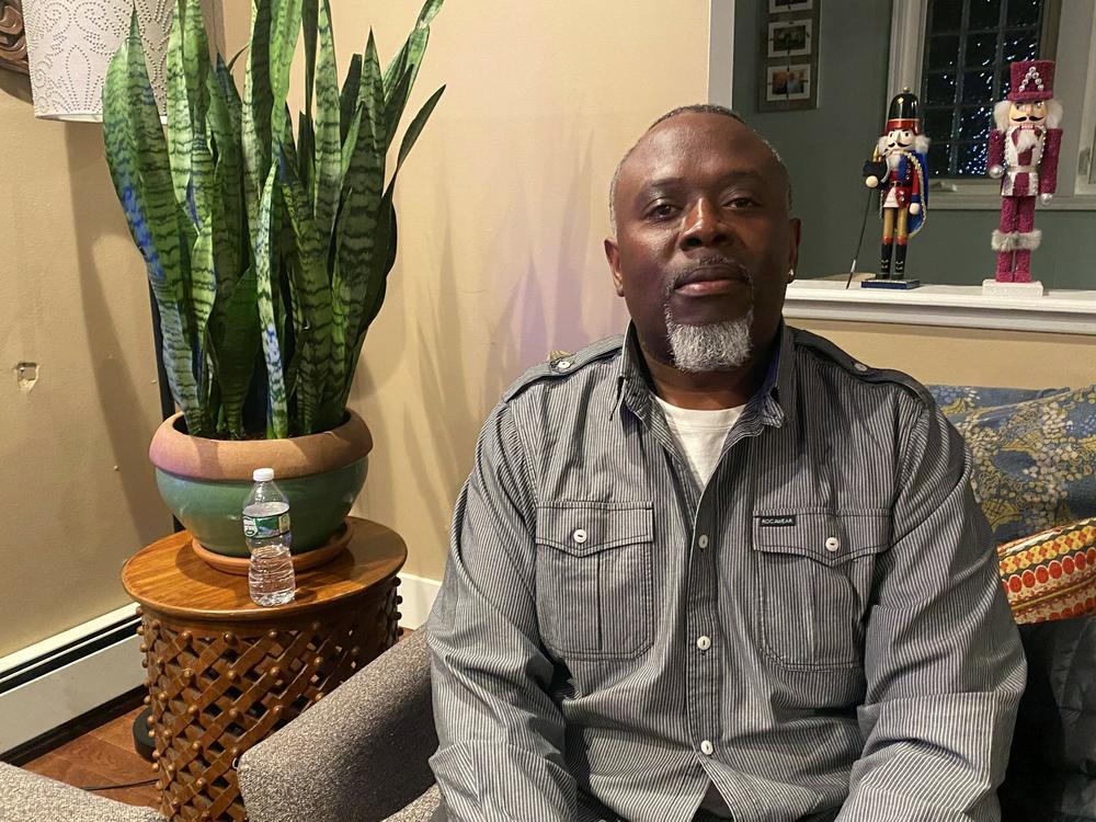 Kola Smith, 49, started working in sanitation for New York City in 2004. After being fired for not getting vaccinated, Smith found a job working in a warehouse at LaGuardia Airport. He recently switched over to driving a bus at the airport.