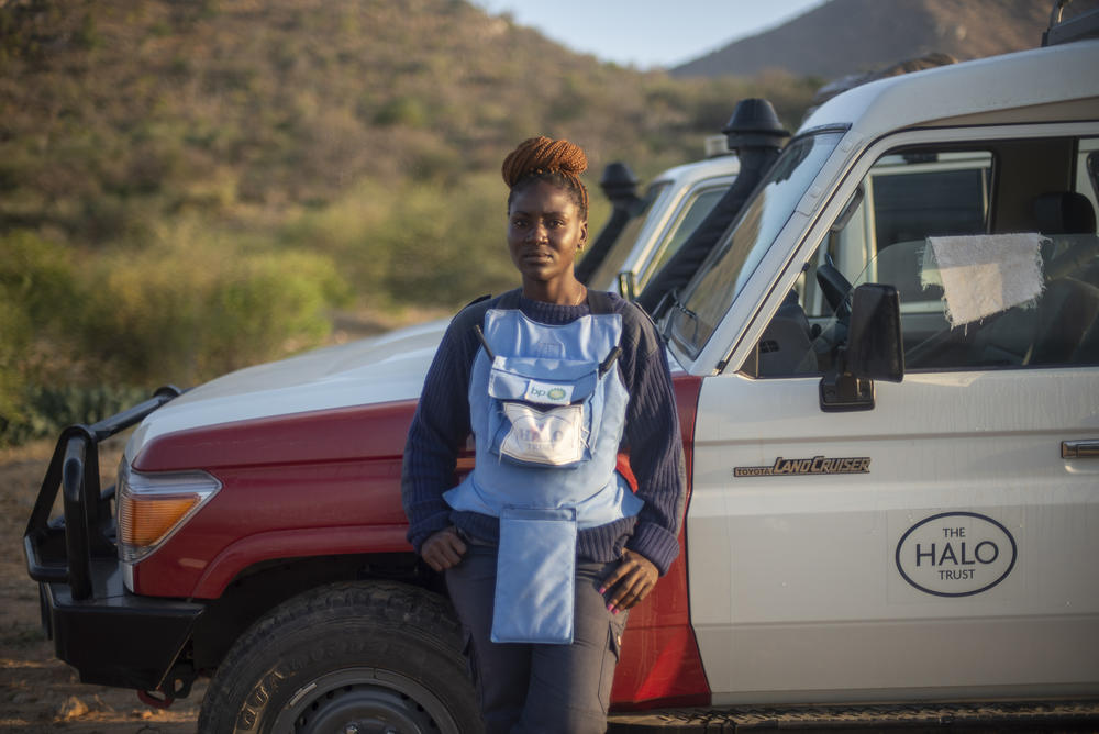 Esperanca Ngando is in charge of three all-female demining teams in Angola. 