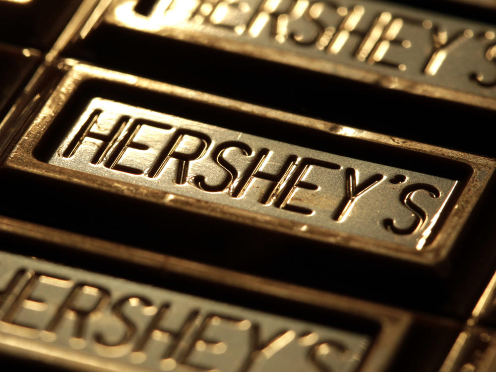 Hershey's chocolate is shown in Overland Park, Kan., on July 25, 2011. The Hershey Co. is being sued<strong> </strong>for allegedly failing to disclose the presence of heavy metals in its dark chocolate bars.