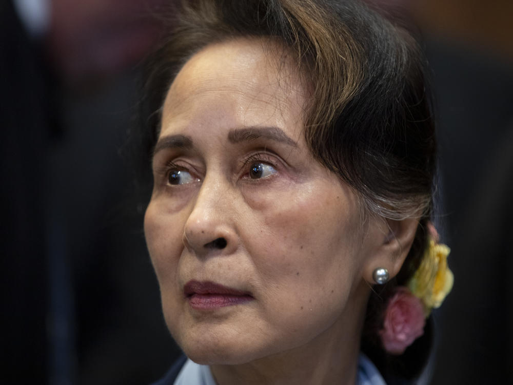 Then Myanmar's leader Aung San Suu Kyi waits to address judges of the International Court of Justice in The Hague, Netherlands, Dec. 11, 2019. On Dec. 30, 2022, the court in army-ruled Myanmar convicted Aung San Suu Kyi on more corruption charges, adding 7 years to her prison term.