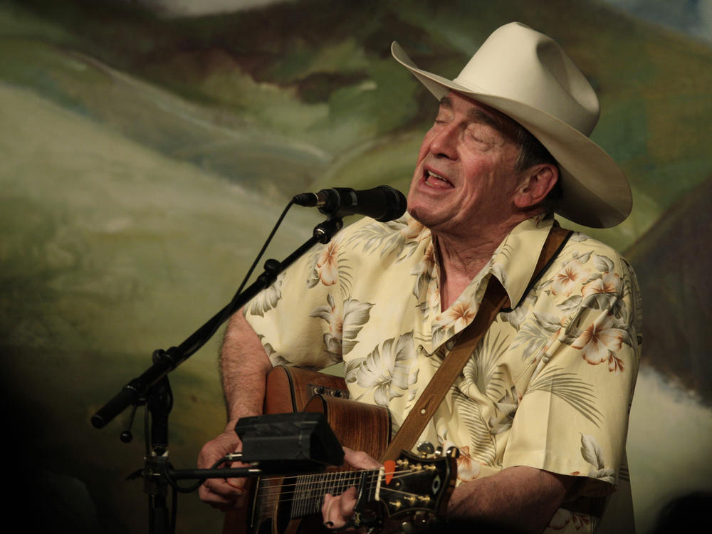 Legendary Canadian singer-songwriter Ian Tyson performs at the Western Folklife Center during the 28th annual National Cowboy Poetry Gathering, on Feb. 2, 2012, in Elko, Nevada.