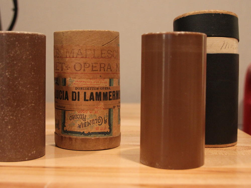 Some of the Mapleson Cylinders donated to the New York Public Library by the Mapleson family.