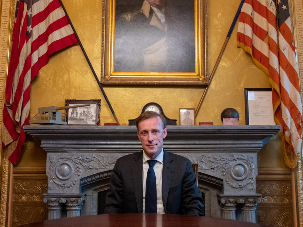 NPR's Steve Inskeep interviews U.S. President Joe Biden's national security adviser Jake Sullivan in Washington, D.C. on Jan. 5, 2023.