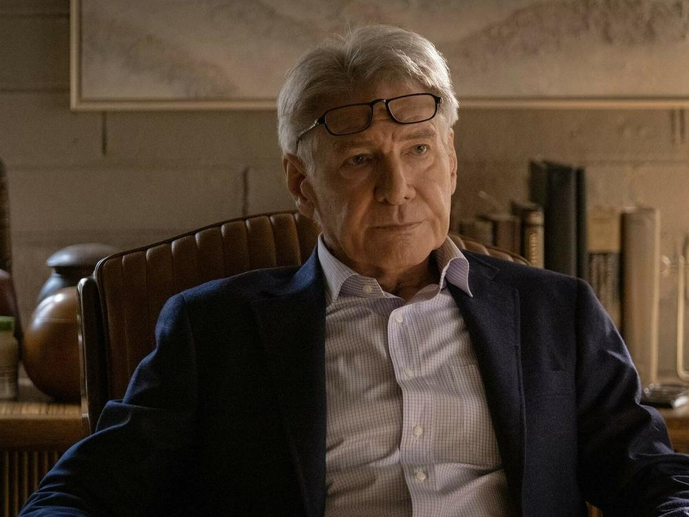 Clockwise from upper left: Pedro Pascal in HBO's The Last of Us, Robert Flack from PBS' American Masters: Roberta Flack, Jane Lynch from Starz's Party Down and Harrison Ford in Apple TV 's Shrinking.