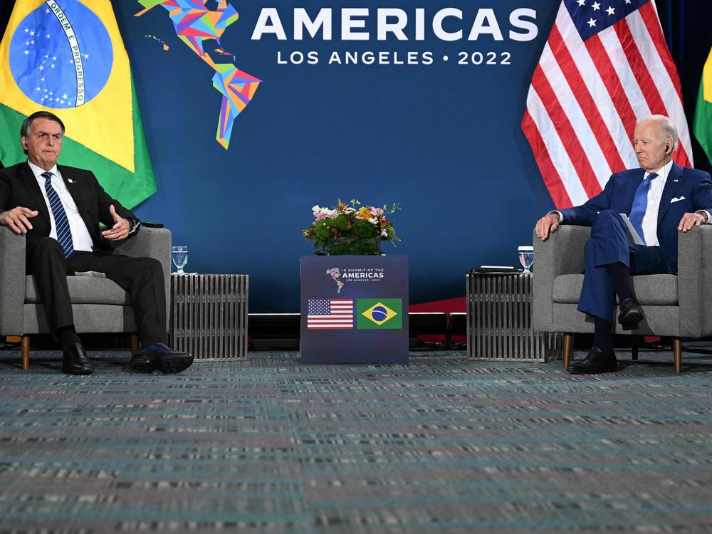 President Biden and Brazilian President Jair Bolsonaro attended a bilateral meeting at the 9th Summit of the Americas in Los Angeles last June.