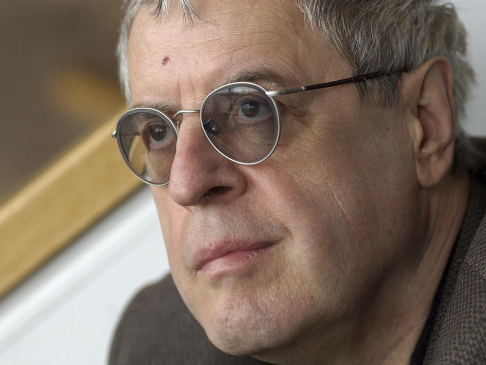 Poet Charles Simic is photographed at the City University of New York, May 13, 2003.