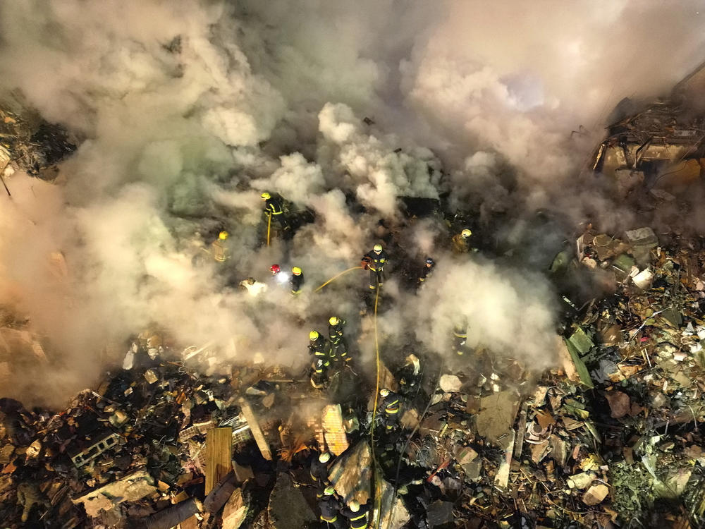 Ukrainian President Volodymyr Zelenskyy reported that at least 73 people were wounded and 39 people had been rescued as of Sunday afternoon.