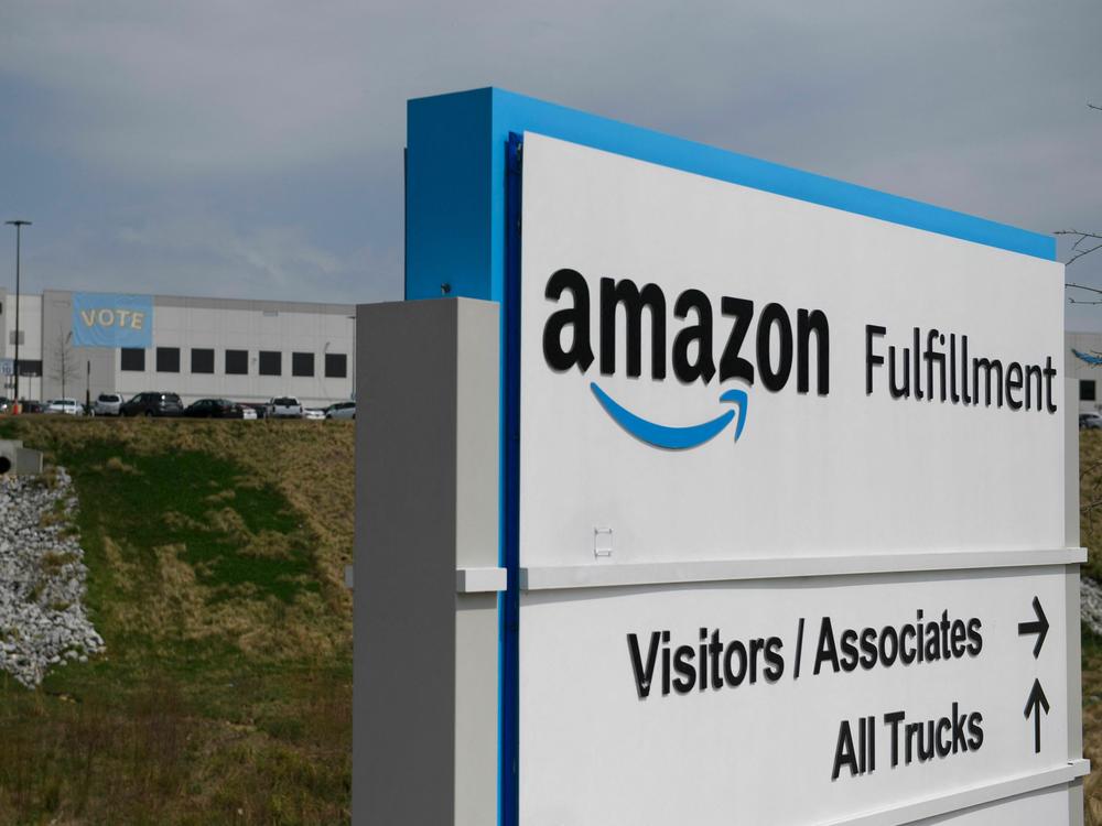 The Amazon fulfillment center in Bessemer, Alabama photographed on March 26, 2021.
