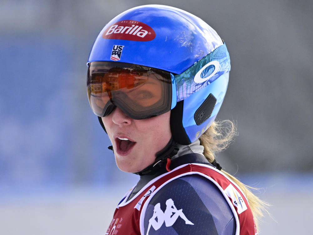 Mikaela Shiffrin has broken the record she shared with Lindsey Vonn, taking her 83rd World Cup gold. She's seen here at the FIS Alpine Ski World Cup event in Cortina d'Ampezzo, Italy.