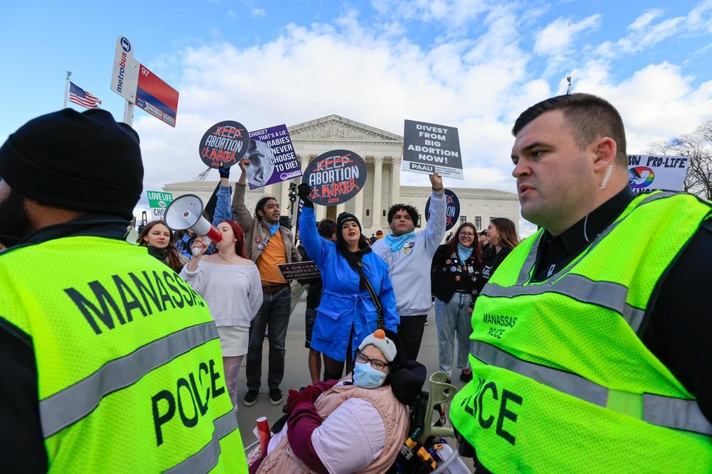 Protesters at the March for life on Jan. 20, 2023, in Washington D.C.