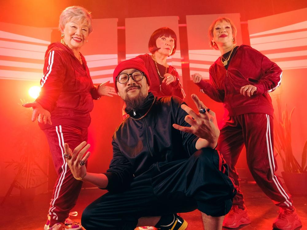 Members of the Grant Avenue Follies, a senior cabaret dance troupe based in San Francisco's Chinatown, collaborated with rapper Jason Chu on the Lunar New Year song 
