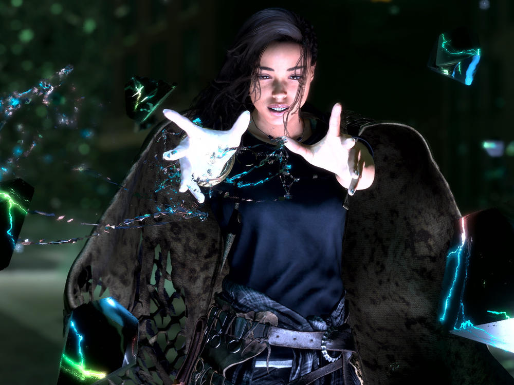 <em>Forspoken'</em>s protagonist, Frey, a New Yorker transported to the magical world Athia.