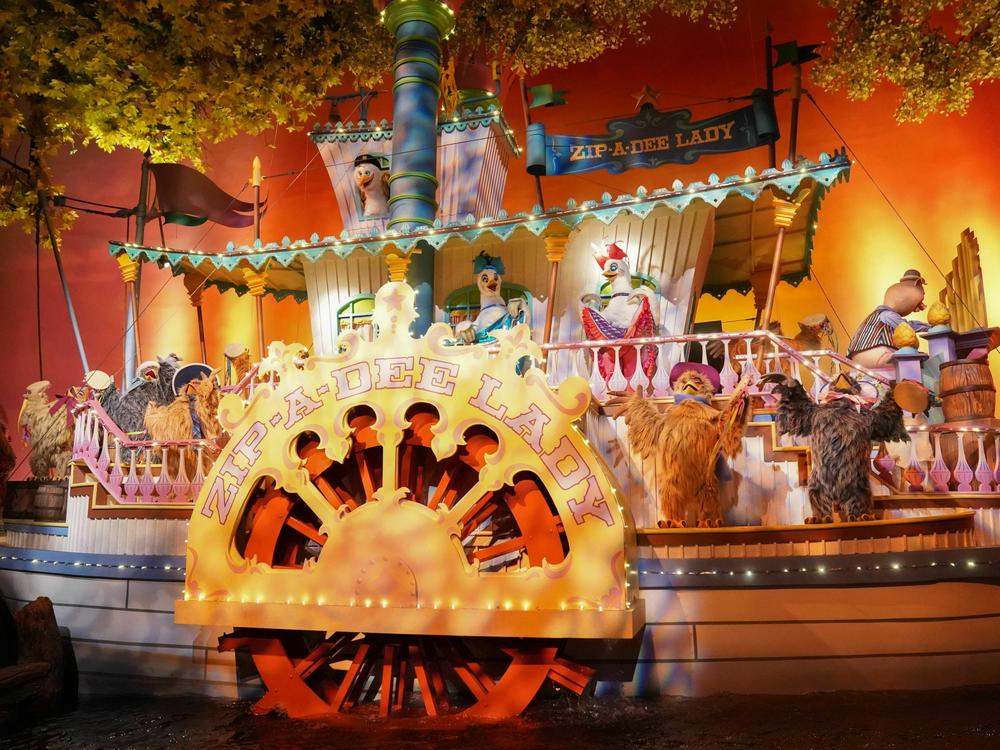 Views of Splash Mountain are seen at Walt Disney World's Magic Kingdom in Orlando, Fla., on July 23, 2020. Following controversy, Splash Mountain is now closed for redesign and will reopen as Tiana's Bayou Adventure in late 2024.