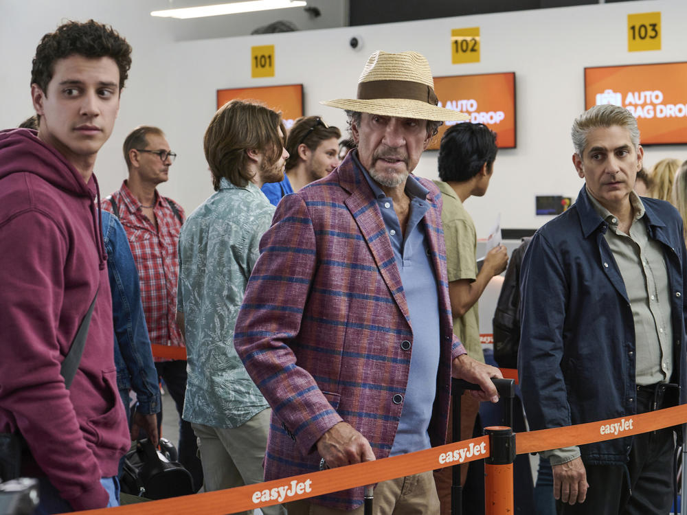 Adam DiMarco, F. Murray Abraham and Michael Imperioli play three generations of Di Grasso men in the HBO series <em>The White Lotus.</em>